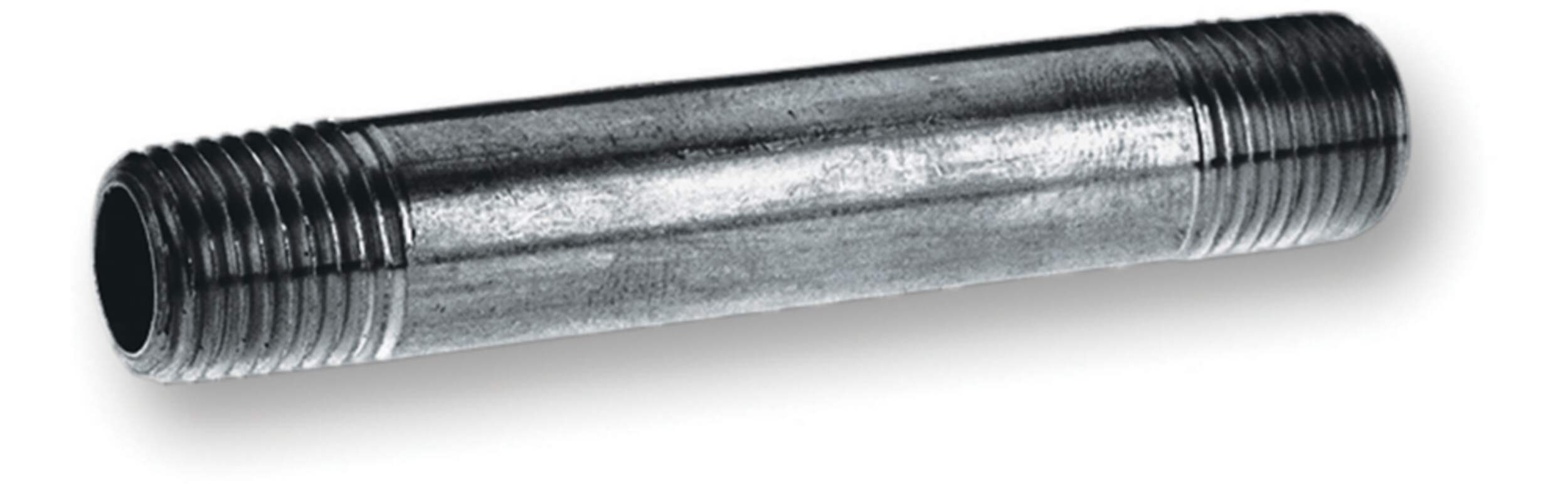 Aqua-Dynamic Galvanized Black Iron Pipe Nipple, Male Pipe Thread, 1/2-in x 1-1/2-in Overhead_Plunge