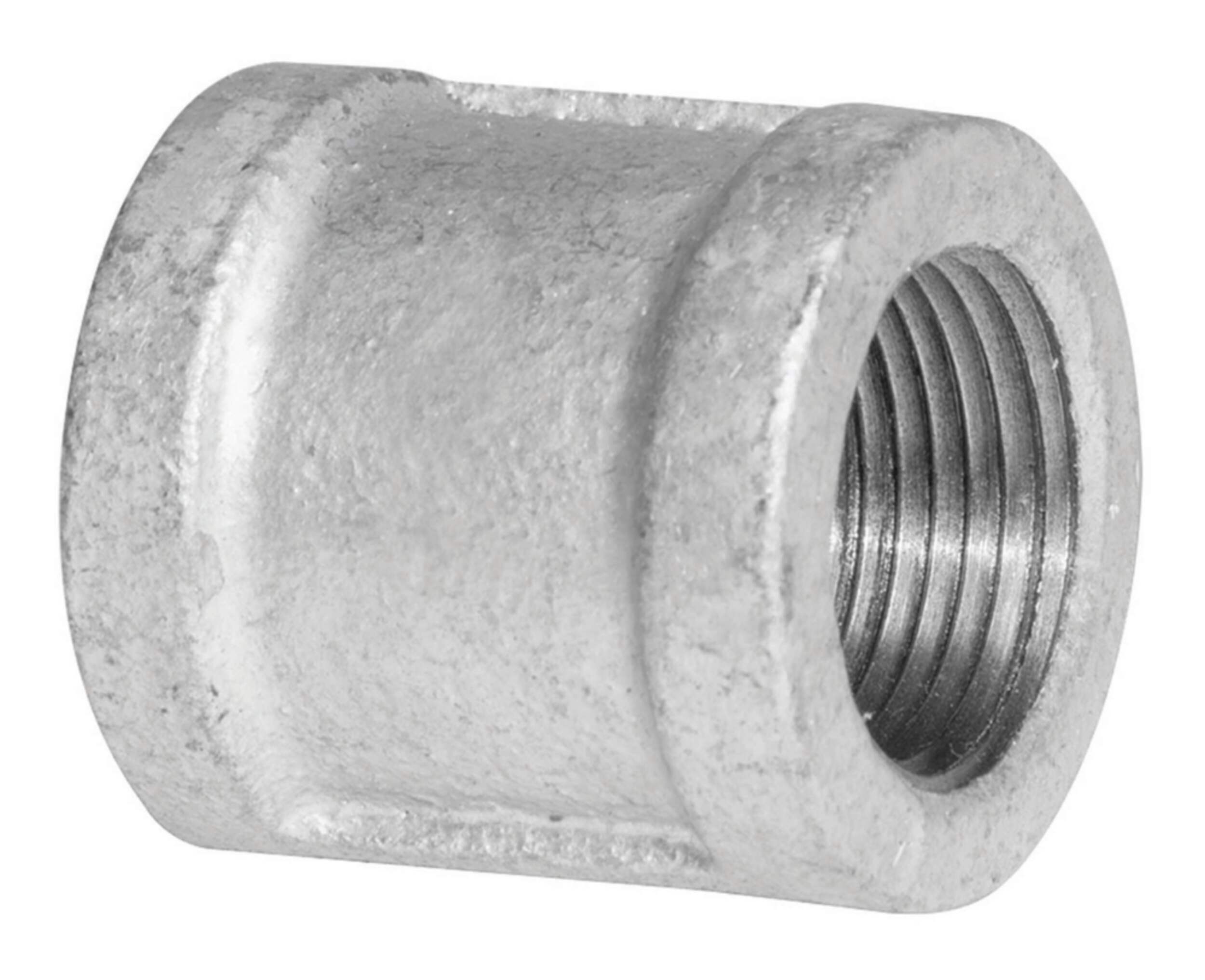Aqua-Dynamic Galvanized Iron Fitting Coupling, Female Pipe Thread, 1/4-in Front_Angled_Left