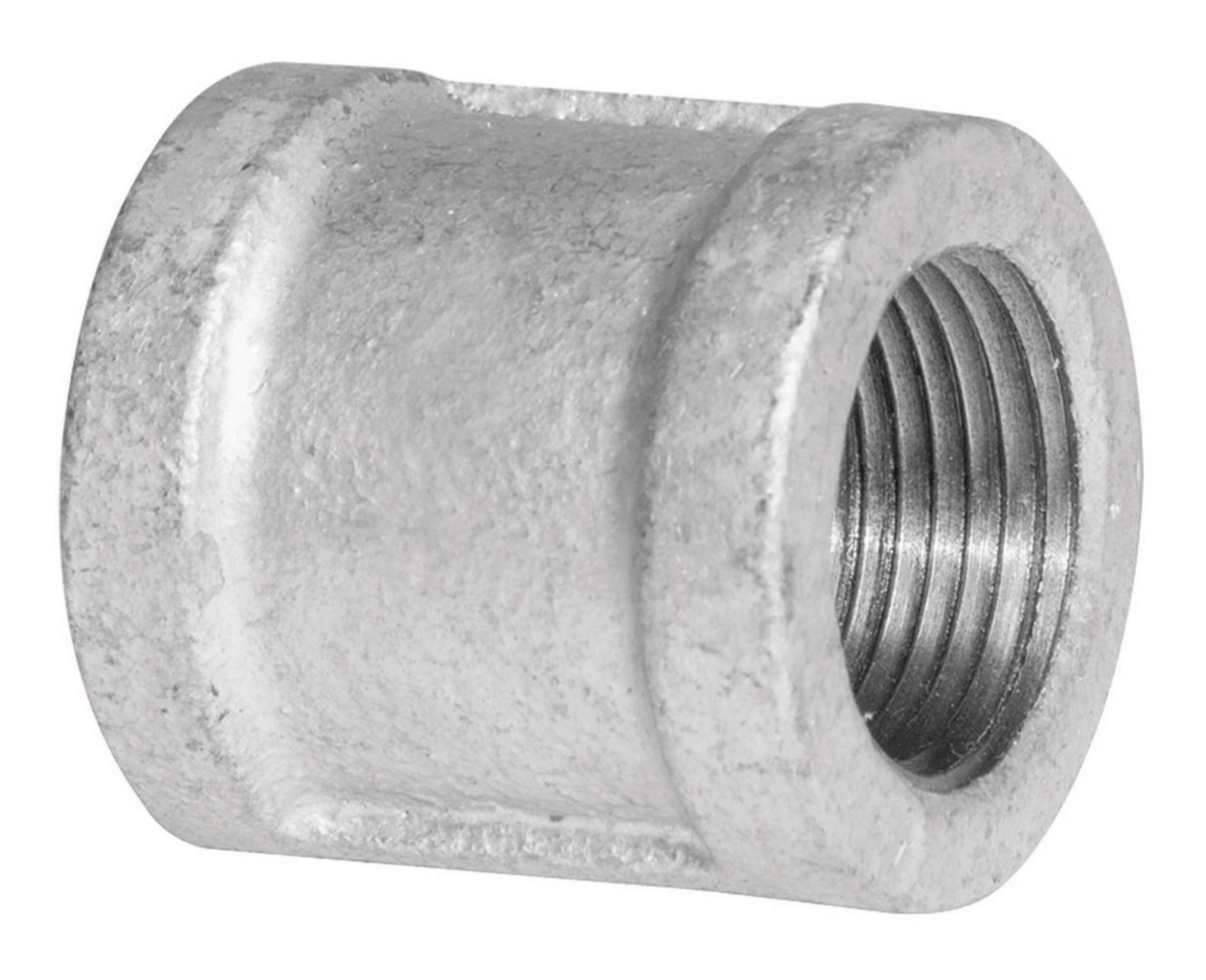 Aqua-Dynamic Galvanized Iron Fitting Coupling, Female Pipe Thread, 3/8-in Front_Angled_Left