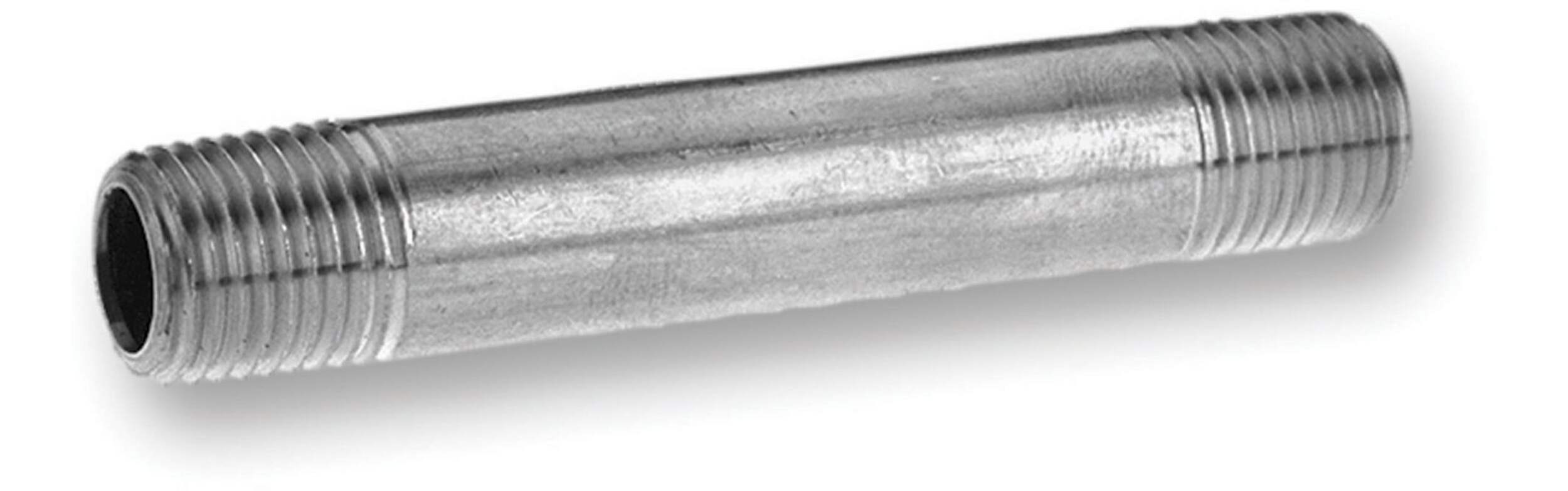 Aqua-Dynamic Galvanized Grey Steel Pipe Nipple, Male Pipe Thread, 1/2 x 6-in Overhead_Plunge