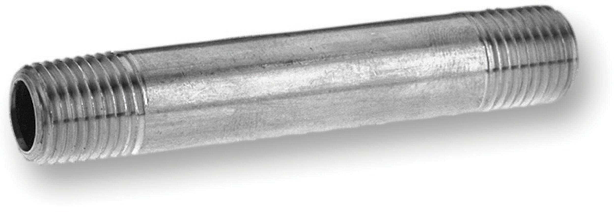 Aqua-Dynamic Galvanized Grey Steel Pipe Nipple, Male Pipe Thread, 1/2 x 2-in Overhead_Plunge