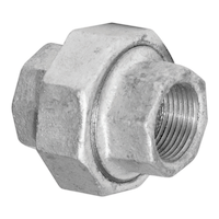 Raccord union en fer galvanisé Aqua-Dynamic, 1/2 po Front_Angled_Left