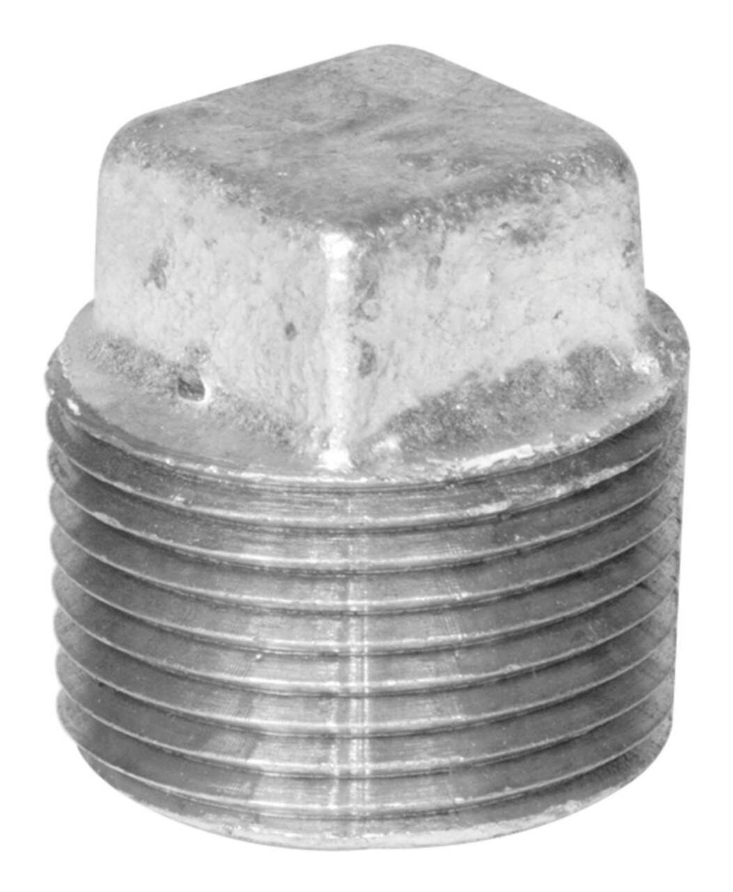 Aqua-Dynamic Galvanized Iron Fitting Plug, Male Pipe Thread, 3/8-in
