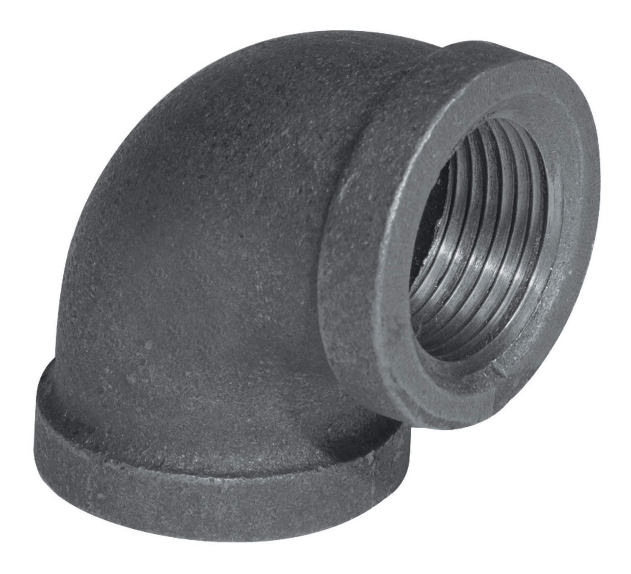 Aqua-Dynamic 90-Degree Black Galvanized Iron Fitting, Elbow, 3/4-in Front_Angled_Right