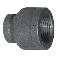 Aqua-Dynamic Galvanized Black Iron Fitting Coupling, Female Pipe Thread, 1/2 x 3/8-in