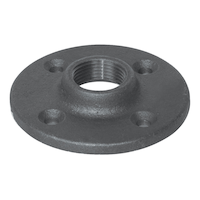 Raccord en fer galvanisé noir Aqua-Dynamic, bride de sol, 3/4 po Overhead_Plunge