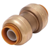 Waterline Push N' Connect Straight Coupling, 1/2-in Front_Angled_Left