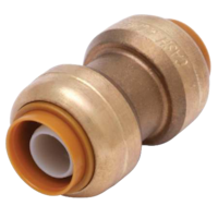 Waterline Push N' Connect Straight Coupling, 1/2-in Front_Angled_Left