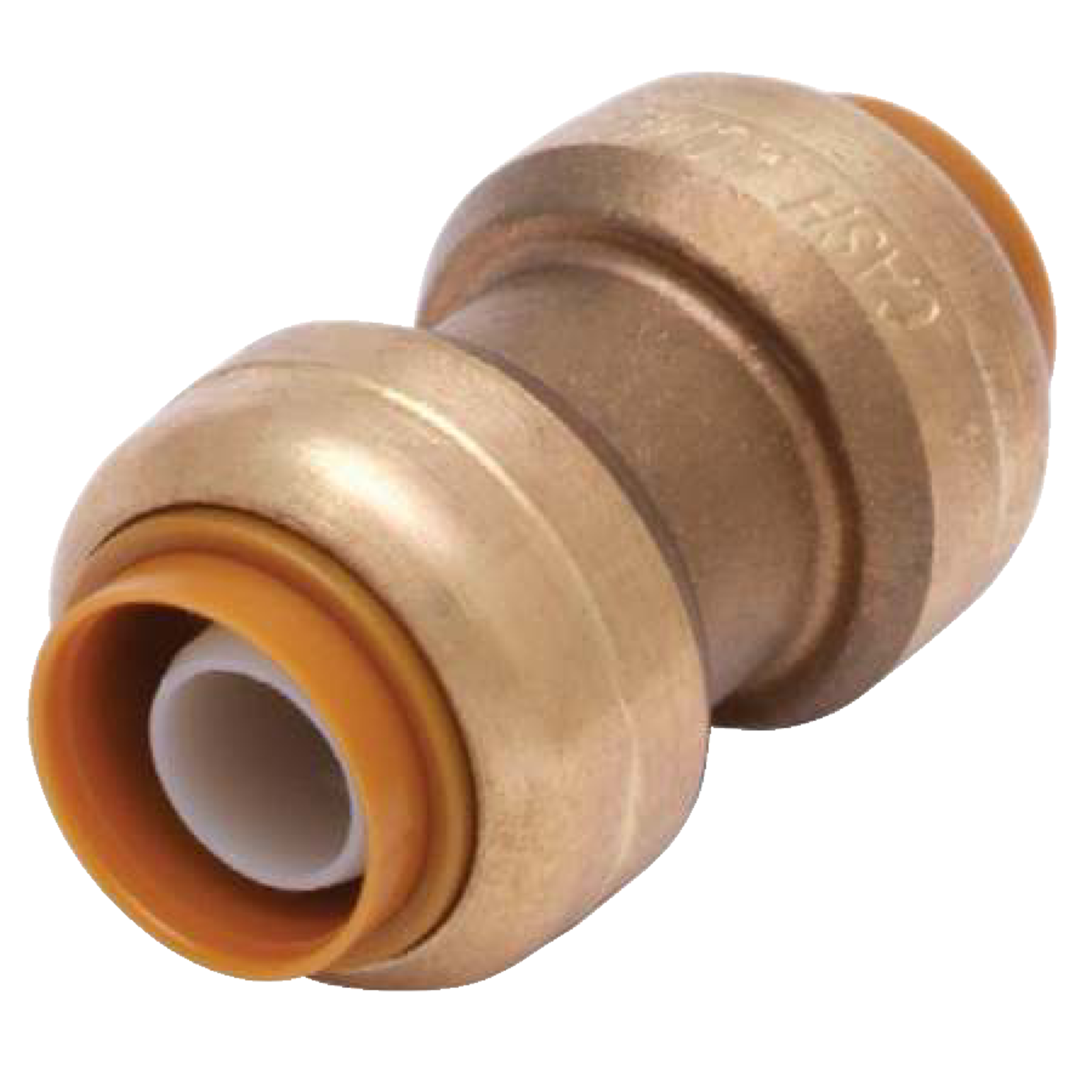 Waterline Push N' Connect Straight Coupling, 1/2-in Front_Angled_Left
