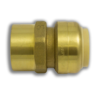 Waterline Push N’ Connect Female Brass Adapter, 3/4-in
