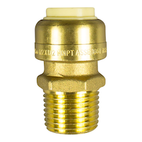 Waterline Universal Fit Push N' Connect Male Adapter, Assorted Sizes Front_Flat