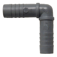 Coude de tuyau en polypropylène Innoda pour eau froide, tailles variées Front_Flat
