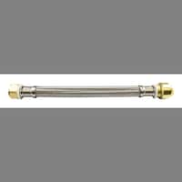 Waterline Push N' Connect Water Heater Connector, Female Pipe Thread, 3/4 x 3/4 x 12-in Front_Flat