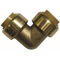 Waterline Push N' Connect 90-Degree Elbow, 3/4 x 1/2-in Front_Flat