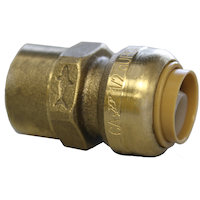Raccord à filetage femelle Waterline Push N' Connect, 1/2 x 3/4 po