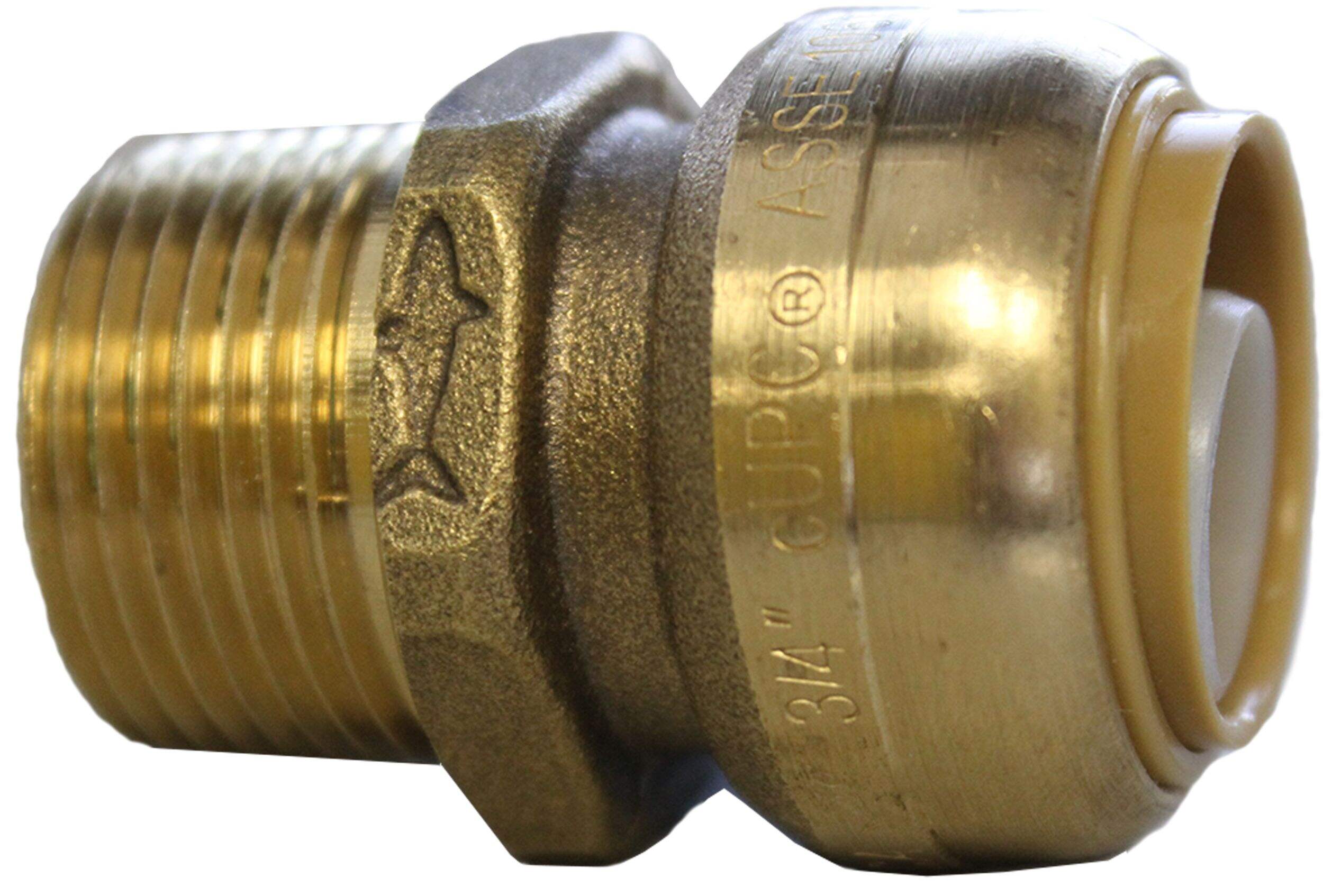 Waterline Push N' Connect Male Pipe Thread Adapter, 1/2 x 3/4in