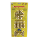 Raccords de plomberie Waterline Push N' Connect, format économique, paq. 13 Front_Flat
