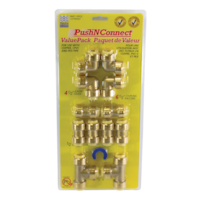 Waterline Push N' Connect Plumbing Fittings Value Pack, 13-pc Front_Flat