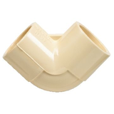Raccord de 90 degrés en PVC-C durable Bow, pour plomberie, beige, tailles variées Front_Flat