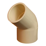 Bow 45-Degree Elbow CPVC, 0.5-in Front_Angled_Left
