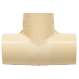Raccord en Té durable PVC-C Bow, pour plomberie, beige, tailles variées Front_Flat