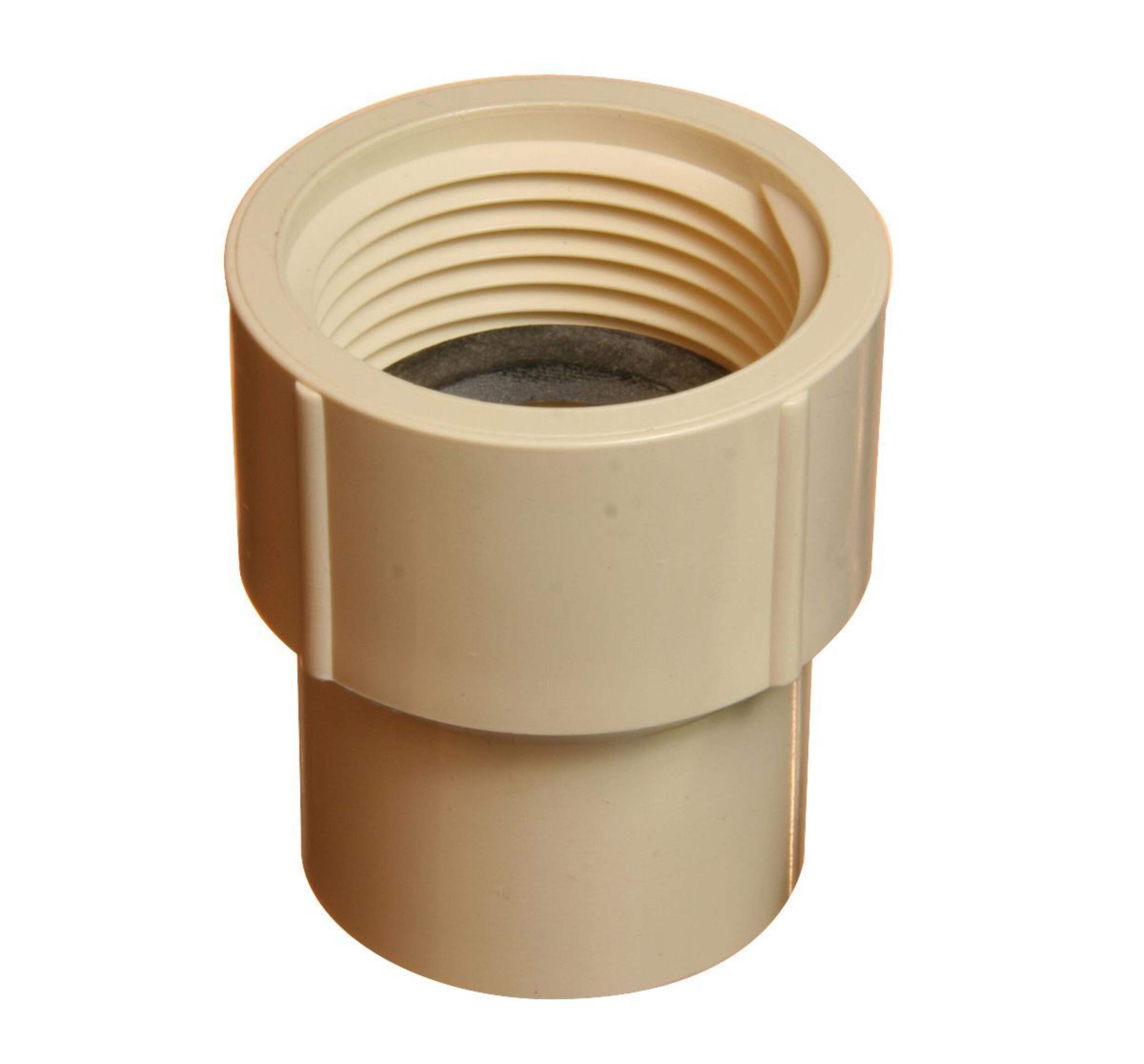 Bow CPVC Female Adapter, 1-in Front_Elevated