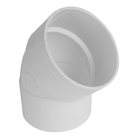 Embout mâle en coude de 45 degrés pour égouts en PVC IPEX, 3 po