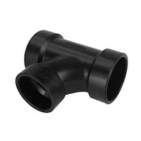 Bow ABS/DWV Reducing Tee, Black, Assorted Sizes