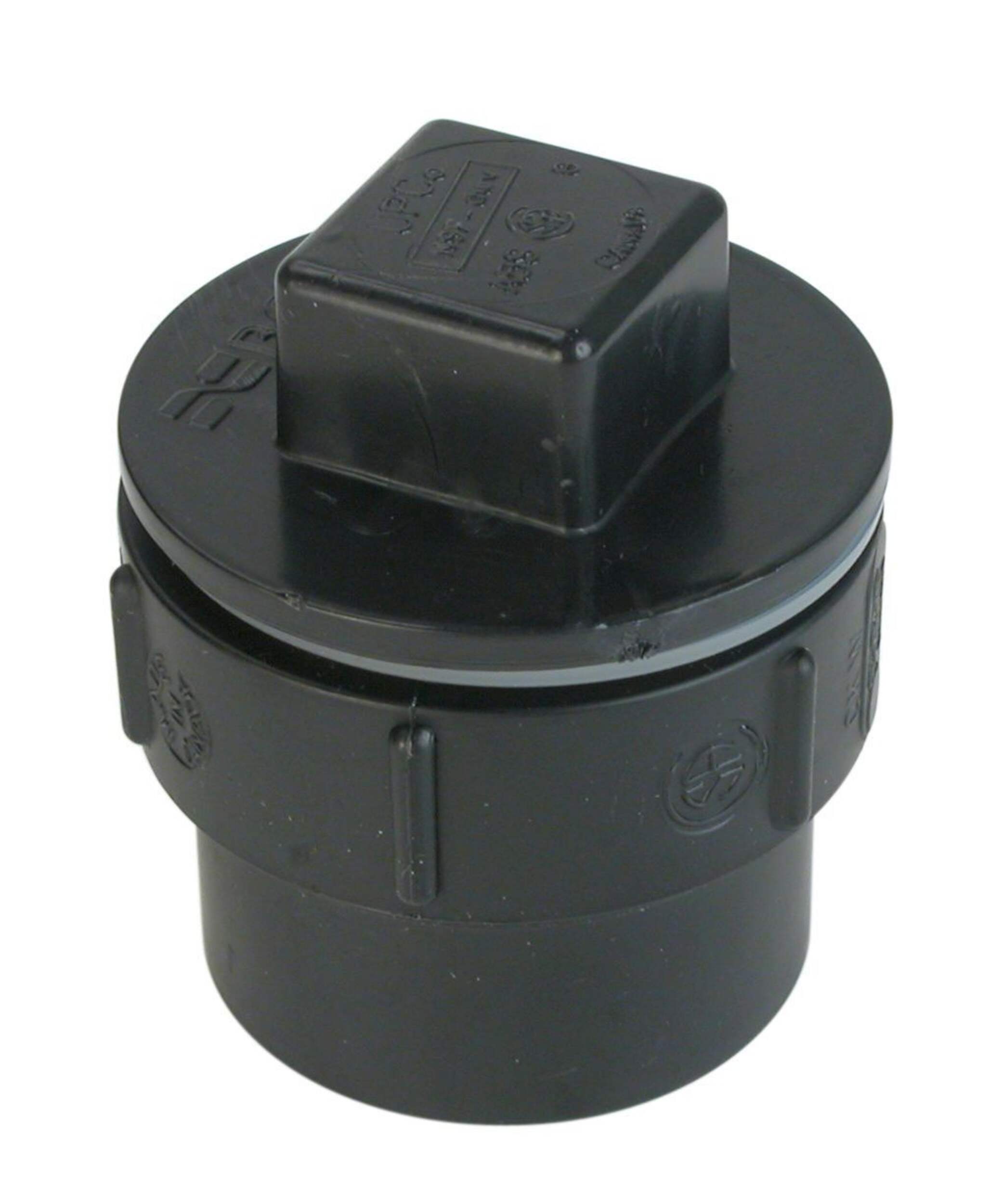 Adaptateur de nettoyage en ABS avec bouchon et joint d'étanchéité pour raccord d'égout et de drainage, 1,25 po Overhead_Plunge