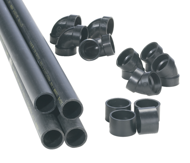 Bow ABS/DWV 90Degree Elbow Pipe, Black, 1.5in Canadian Tire