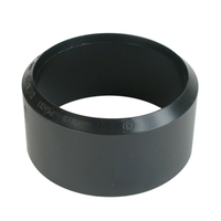 Bow ABS/DWV Sewer Adapter, Black, 3-in