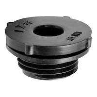Bow ABS/DWV Clean-Out Plug, Black, 1-1/4-in