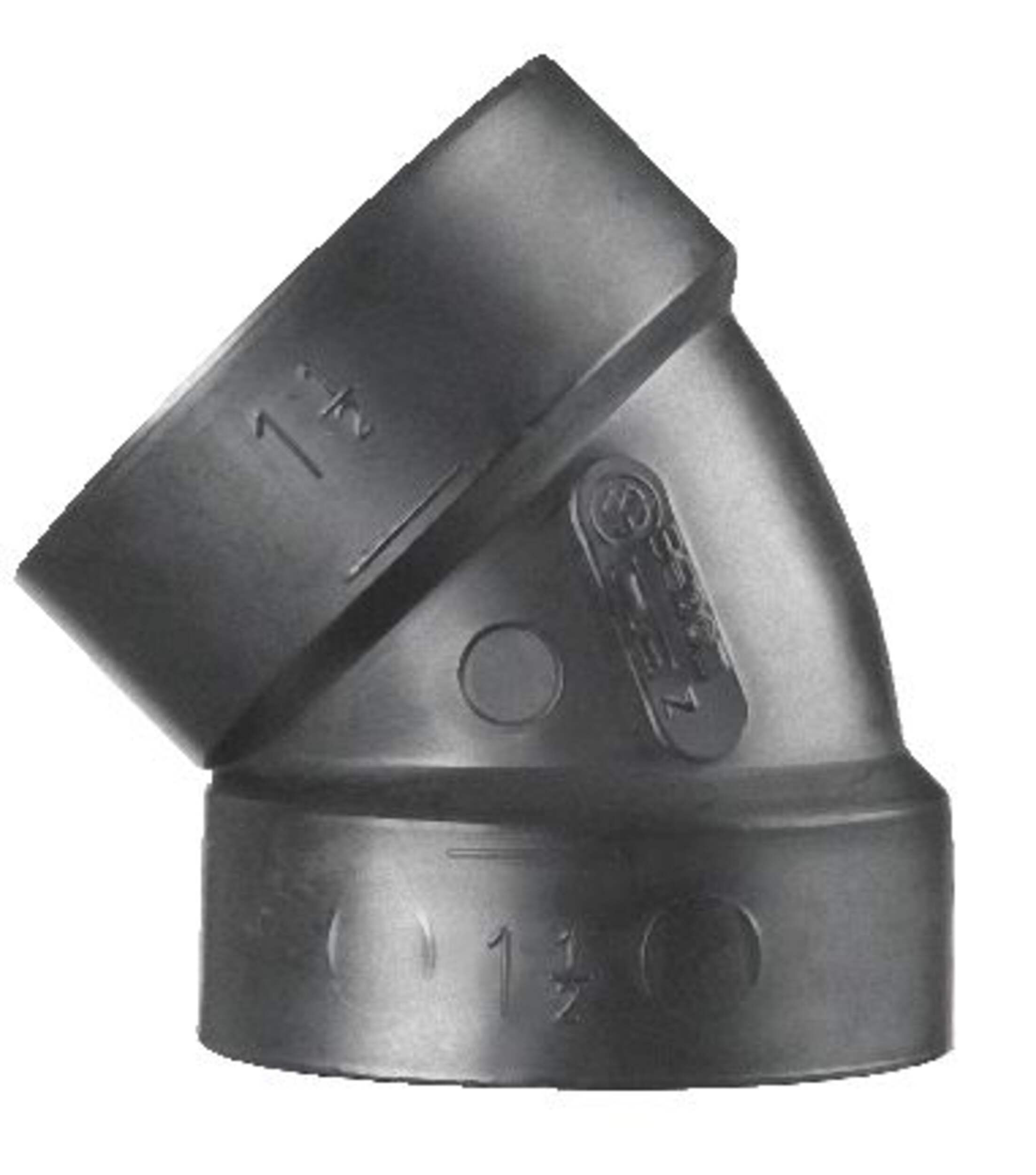 Bow ABS 45-Degree Elbow for Sewer and Drainage Fitting, 1-1/2-in Side_Left