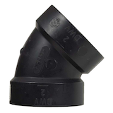 Coude à 45 degrés en ABS Bow, pour raccord d'égout et de drainage, 2 po Side_Right