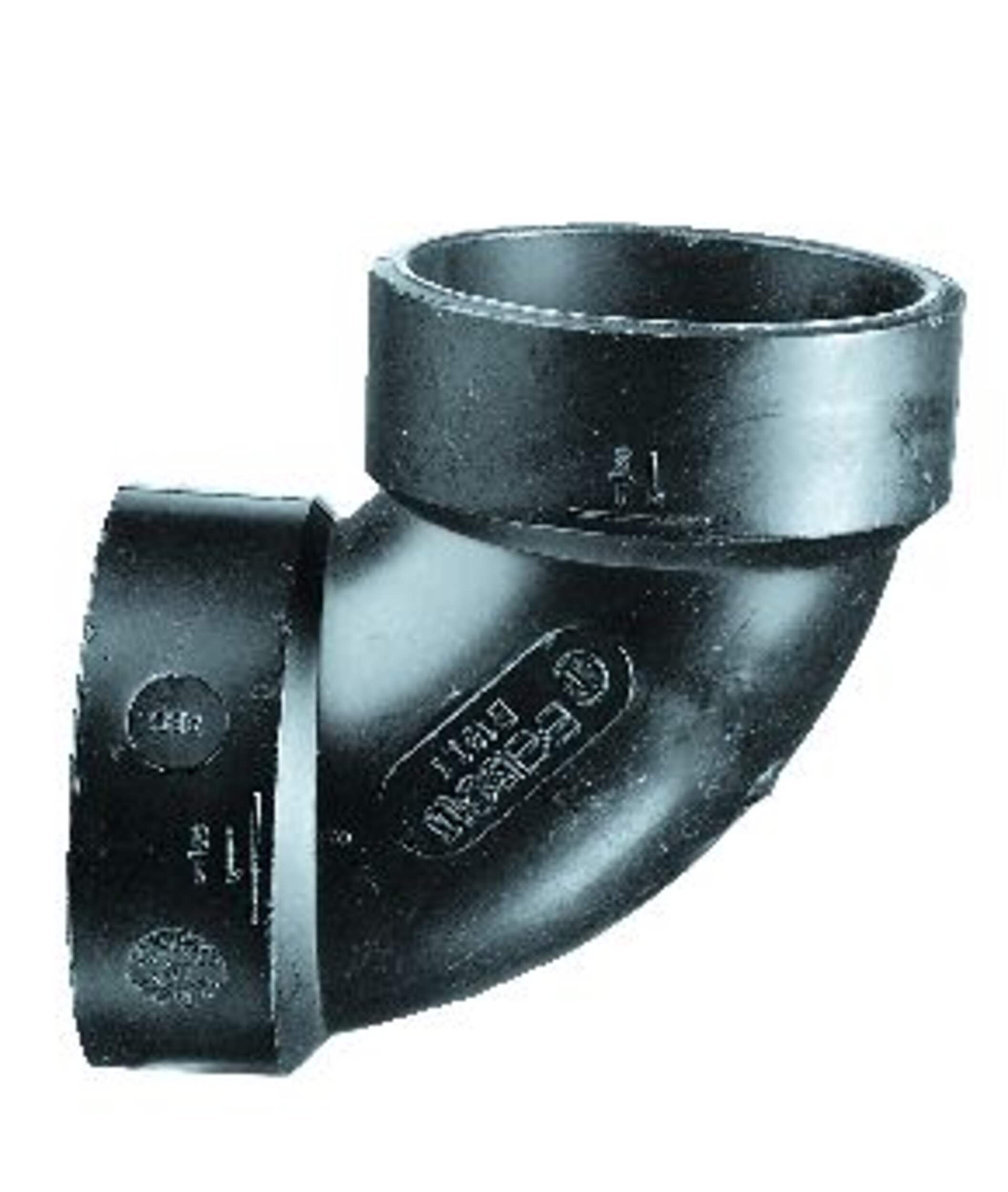 Tuyau coudé à 90 degrés ABS et drainage et aération Bow, noir, 1,5 po Front_Elevated