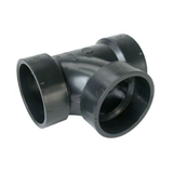 Raccord en T sanitaire ABS et drainage et aération Bow, noir, tailles variées Front_Three_Fourths_Angled_Right