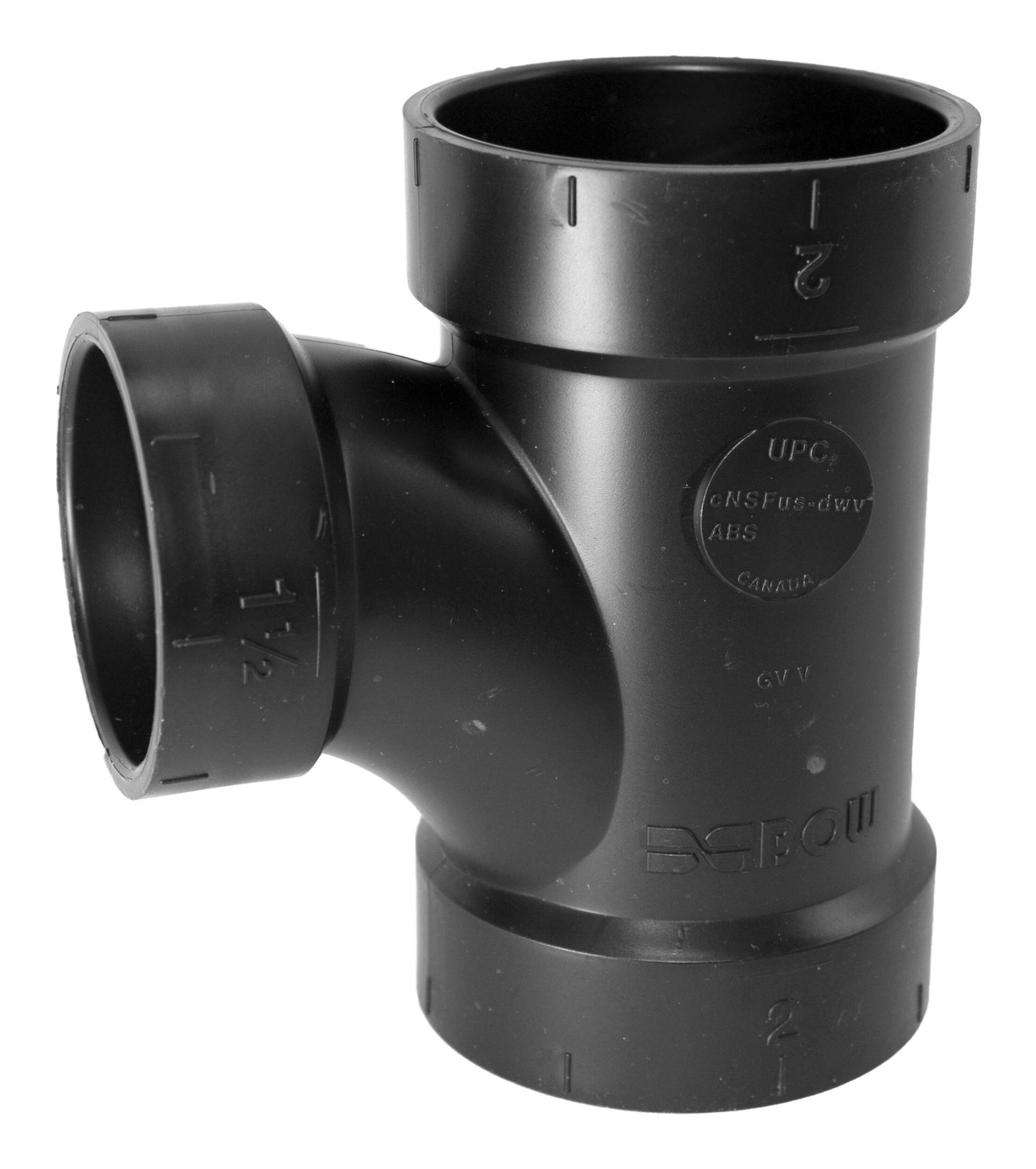 Raccord réducteur en T sanitaire pour ABS et drainage et aération Bow, 2x 1,5 po Overhead_Plunge