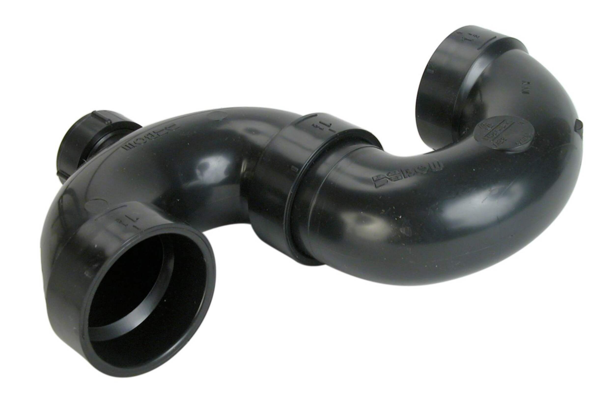 Siphon-S ABS avec raccord de nettoyage Bow, 1-1/4 po Front_Angled_Right