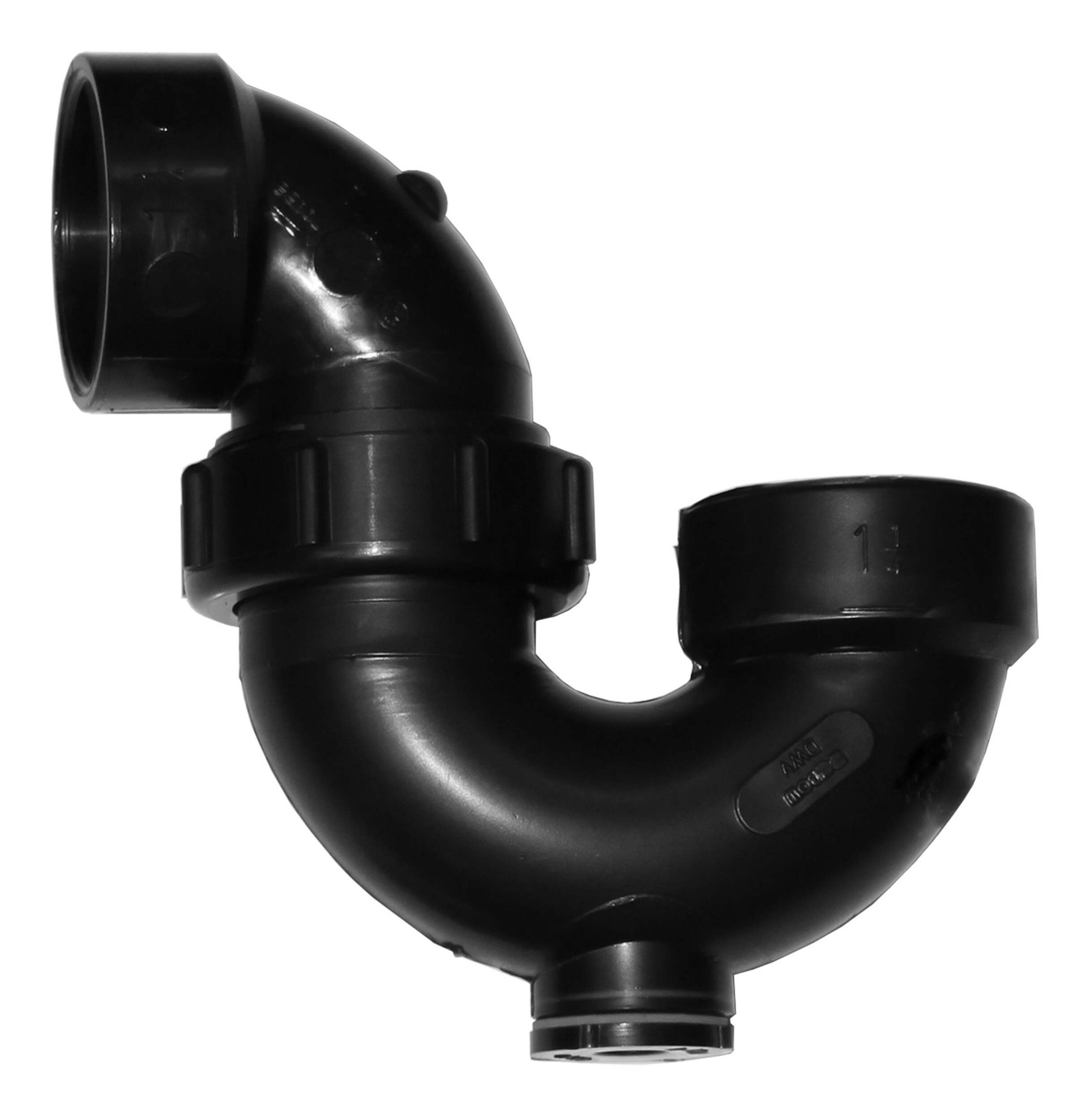 Siphon ABS avec raccord de nettoyage Bow, 1-1/4 po Front_Elevated