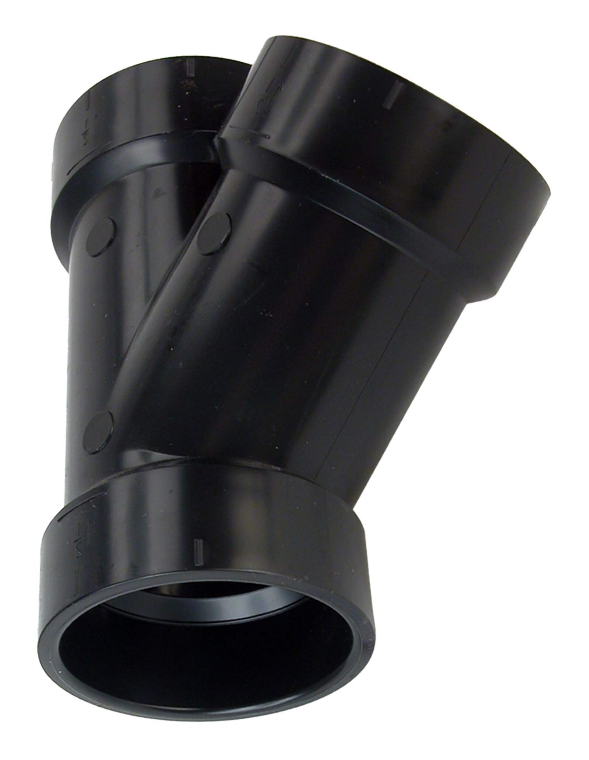 Raccord en Y de 45 degrés ABS Bow, 1-1/2 po Bottom_Plunge