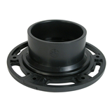 Bride de sol Bow en ABS, noir, 3 x 4 po Front_Elevated