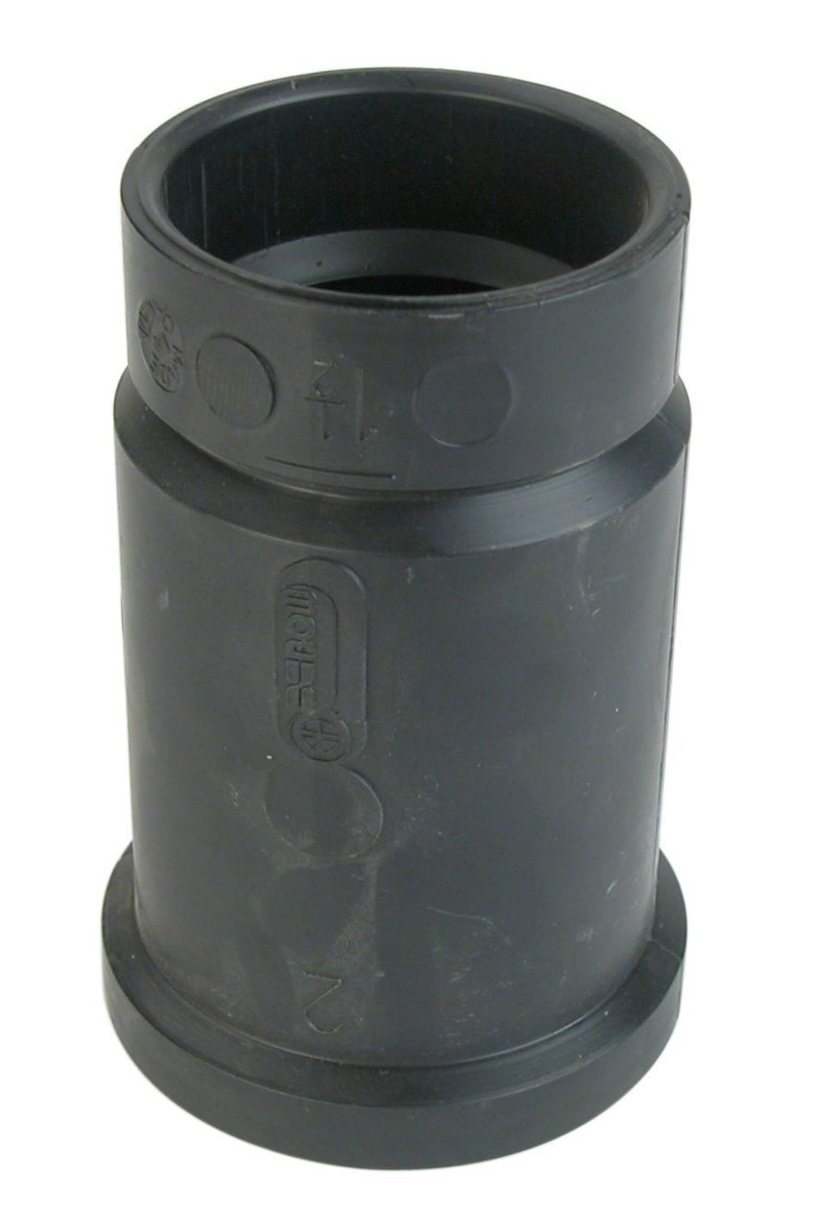 Bow ABS Cast Iron Spigot, Black, 4 x 3-in Front_Elevated