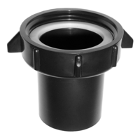 Bow ABS Mini Tailpiece, Black, 1-1/2-in