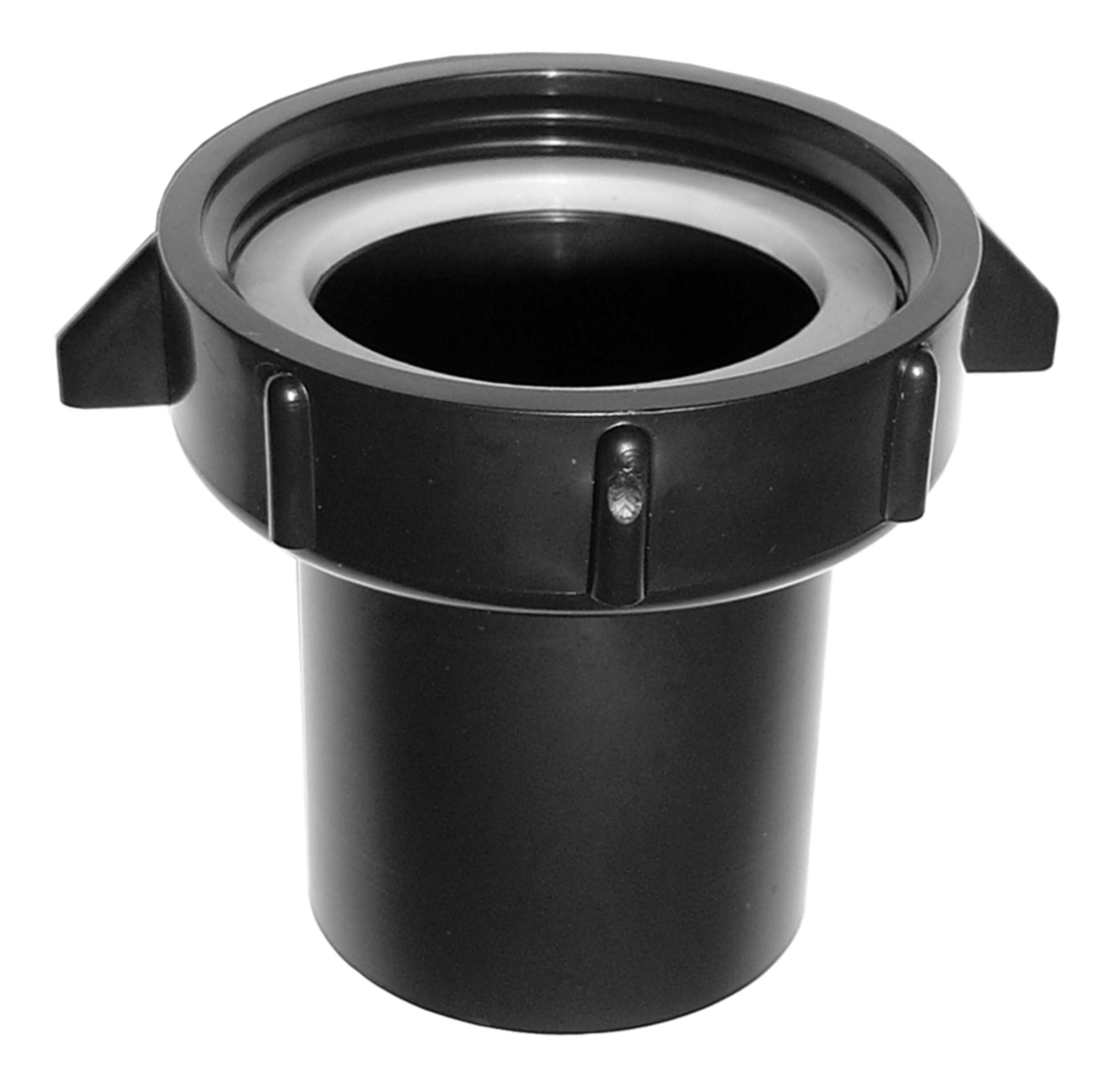 Bow ABS Mini Tailpiece, Black, 1-1/2-in Front_Elevated