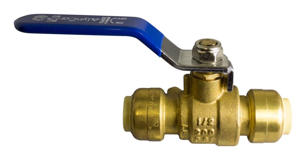 Push 'N' Connect 1/2 Push 'N' Connect Push Fit Ball Valve with