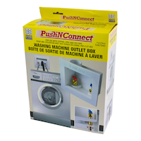 Waterline Push N' Connect Washing Machine Outlet Box