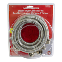 Waterline Dependable Plumbing Universal Steam Dryer Connector Kit, 8-m