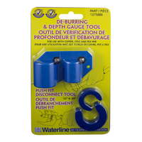 Outil d'ébavurage avec jauge de profondeur Waterline, 1/2 po et 3/4 po