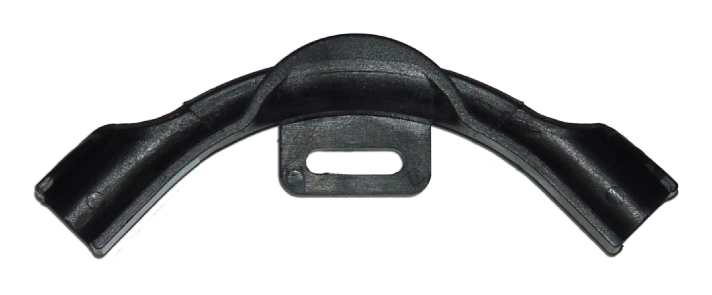 Soutien de courbe Waterline en plastique avec onglet pour tuyaux PEX, 1/2 po Front_Flat
