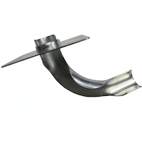 Waterline Metal Support Bend with Nail Flange for PEX Pipes, 1/2-in Front_Elevated